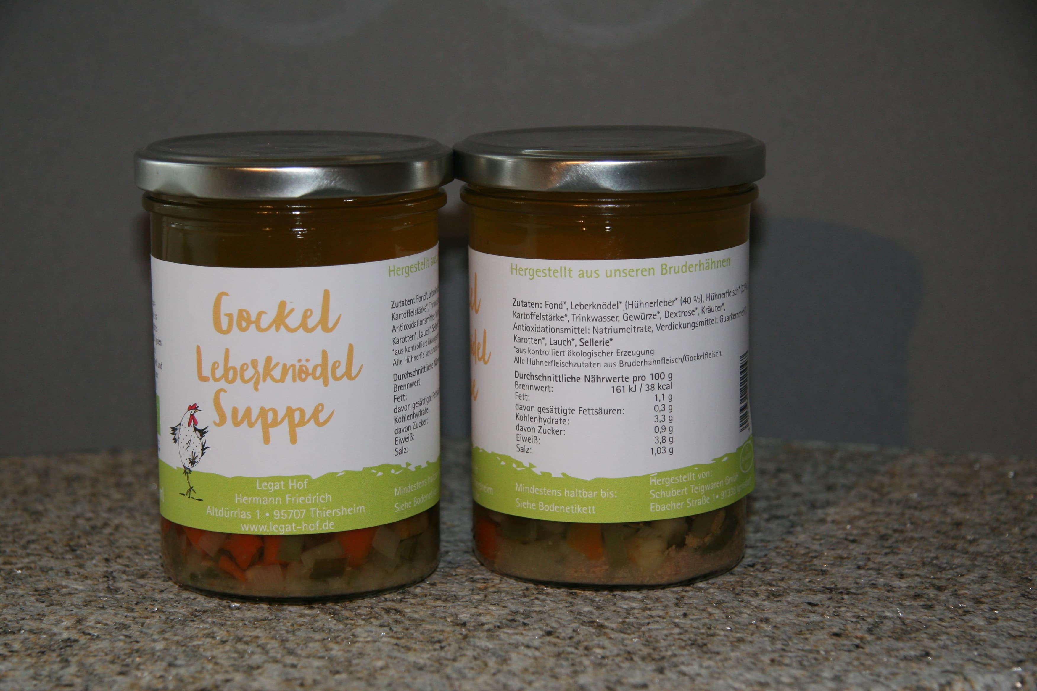 Gockel Leberknödelsuppe